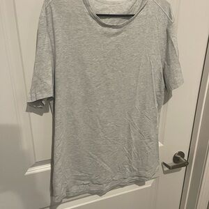 lululemon athletica Light Gray Short Sleeve Tee
